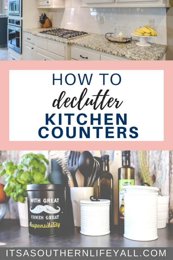 Easy organizing tips to help you declutter your kitchen counters. Clutter is everywhere especially in the hub of your home. Kitchen hacks makes ridding the clutter and organization simple.