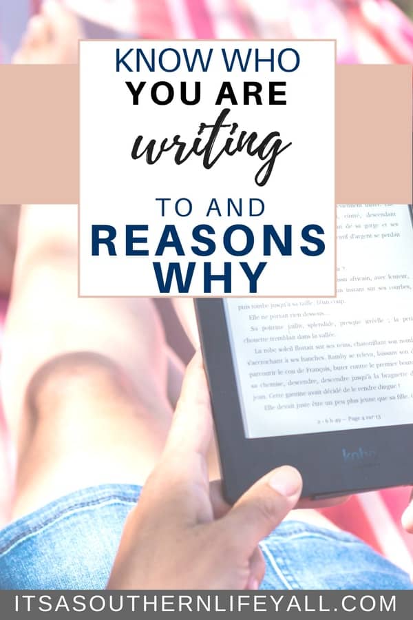 Know who you are writing to and reasons why
