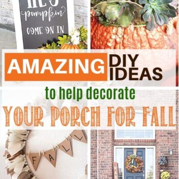 Amazing DIY ideas to help decorate your porch for fall. Simple and quick fall exterior decor.