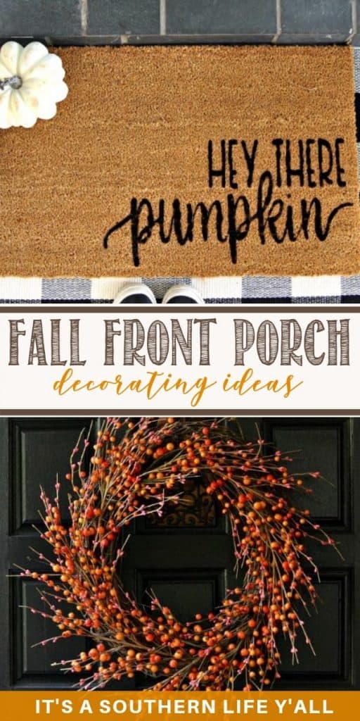 Amazing fall front porch decorating ideas. Easy and cute DIY for your fall front porches.