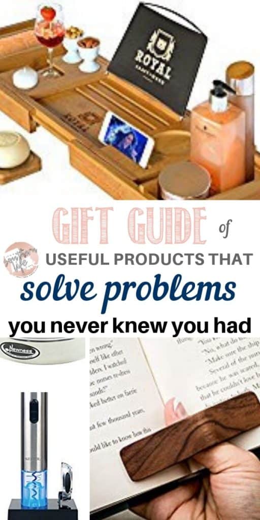 Gift guide of useful products that solve problems. Find a gift for Christmas or other occasions for people that have everything.