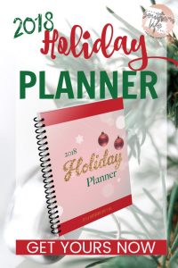 2018 Holiday Planner Printable Download