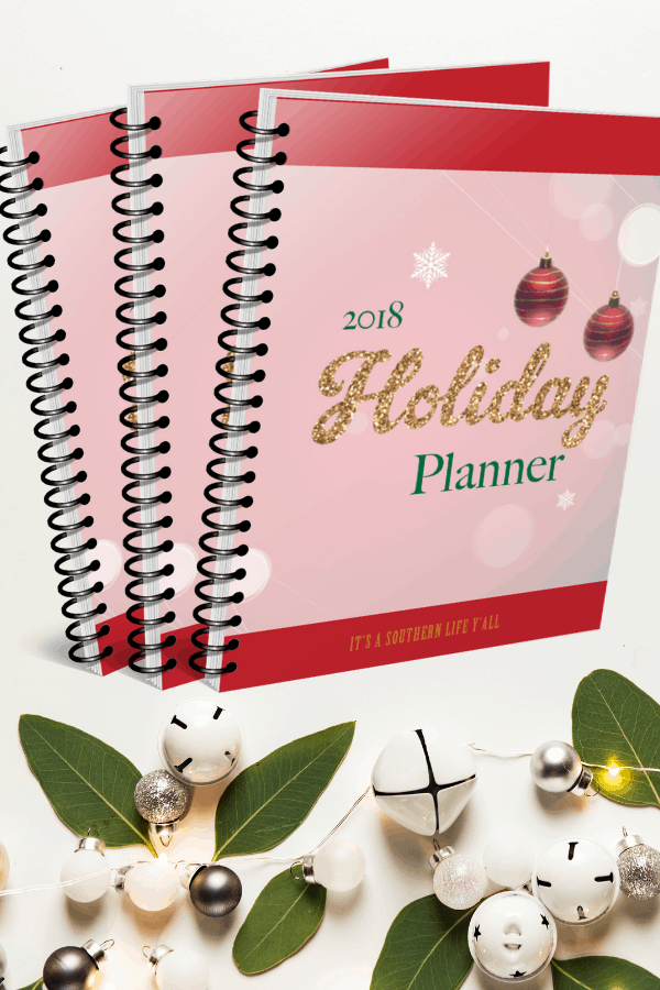 2018 Holiday Planner by It's a Southern Life Y'all