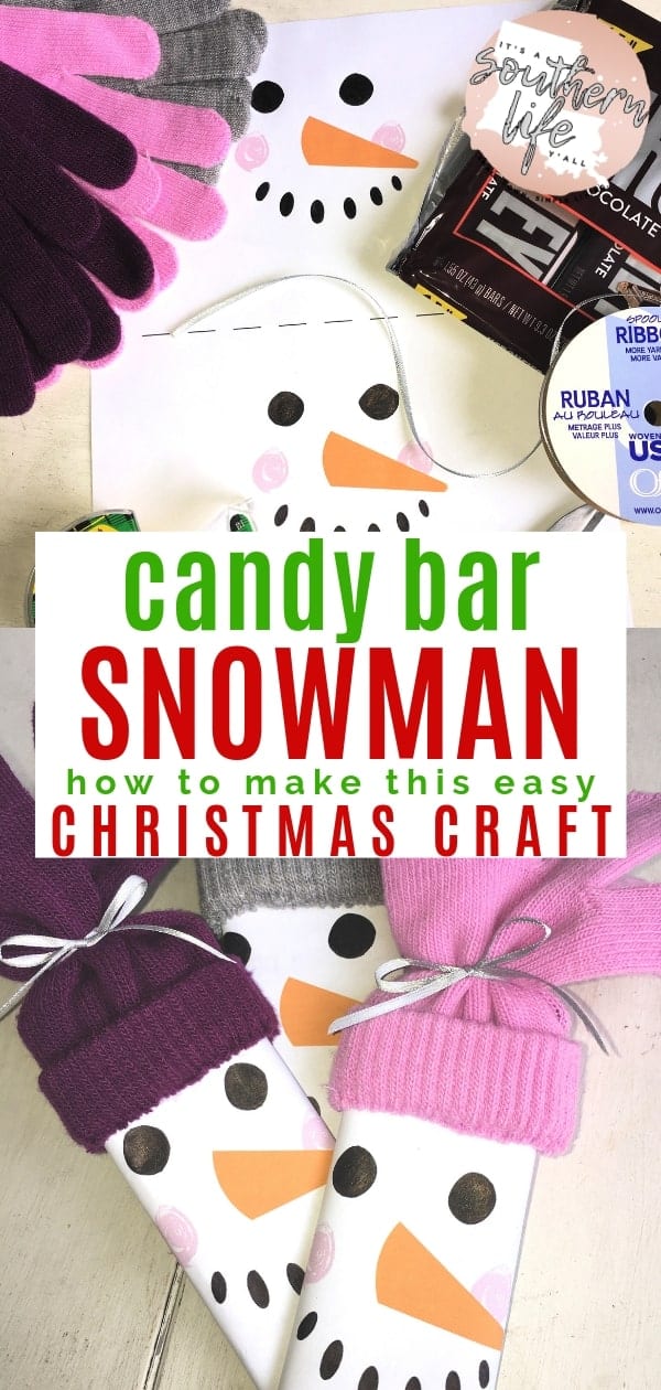 Snowman Candy Bar