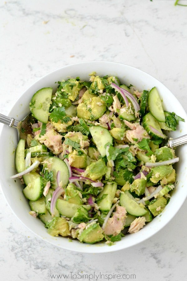 Avocado Tuna Salad from To Simply Inspire