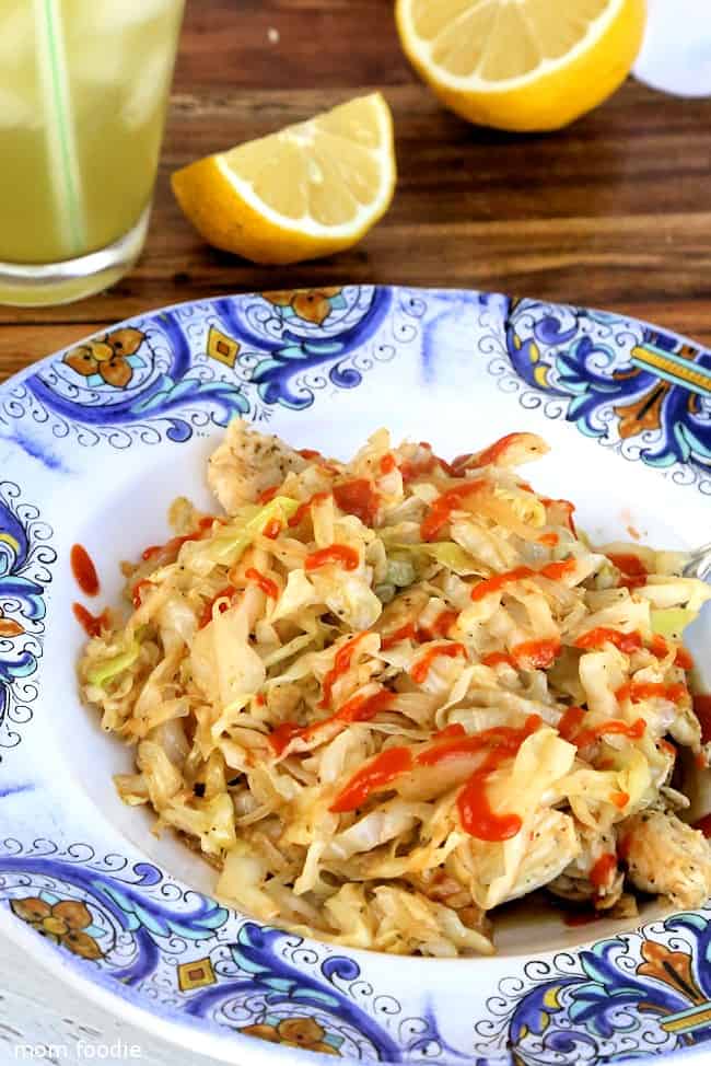 Chicken and Cabbage Stir Fry from Mom Foodie