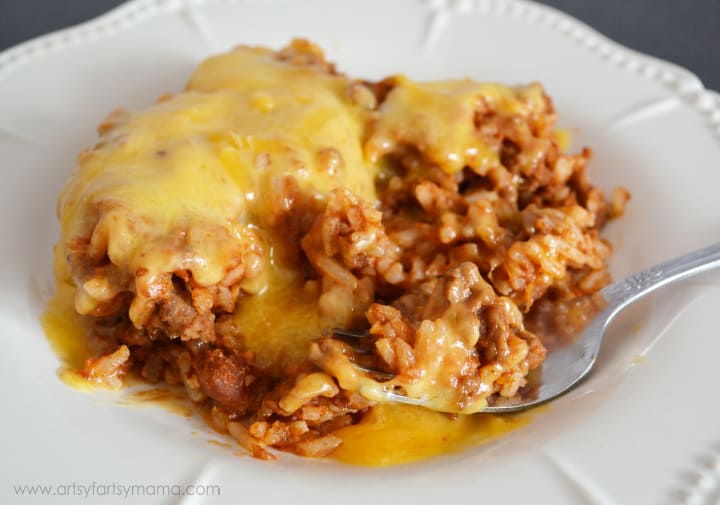 Easy Beef Enchilada Casserole from Artsy Fartsy MaMa