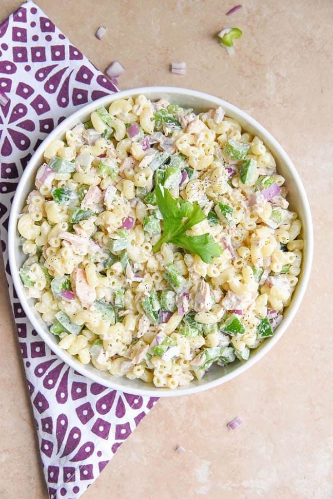 Cold Tuna Macaroni Salad from Courtney's Sweets