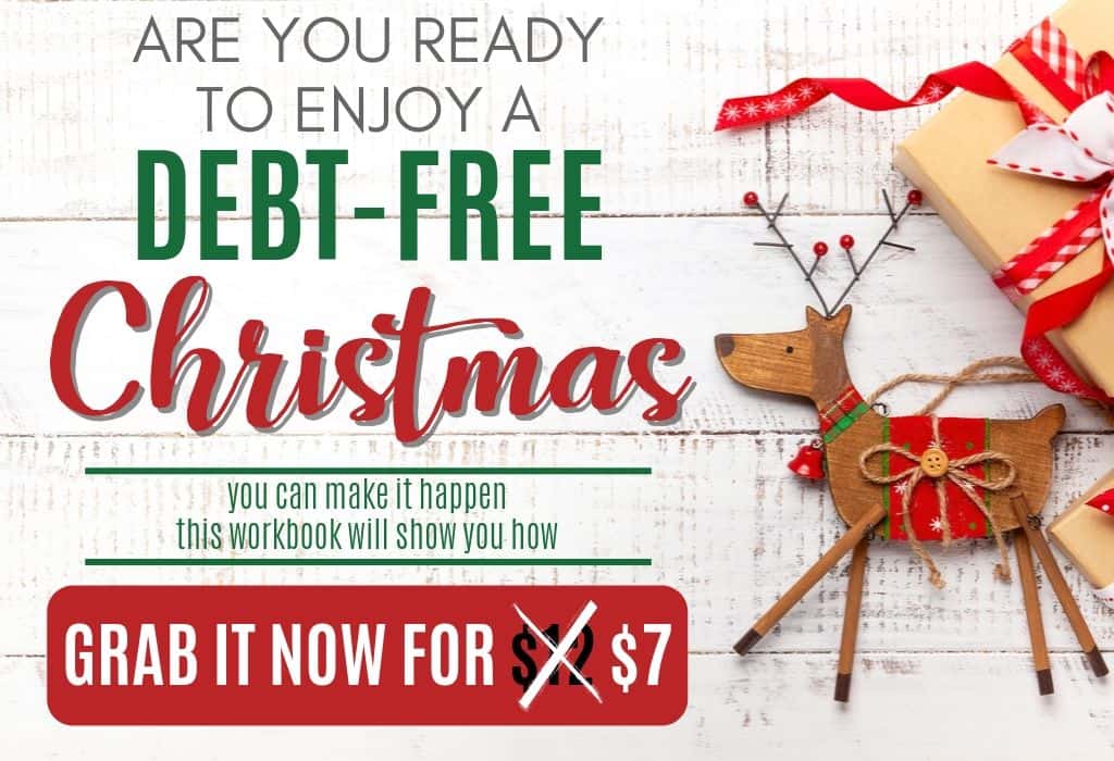 Debt Free Christmas Workbook Sale button