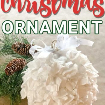 Cotton Square Christmas Ornament pin