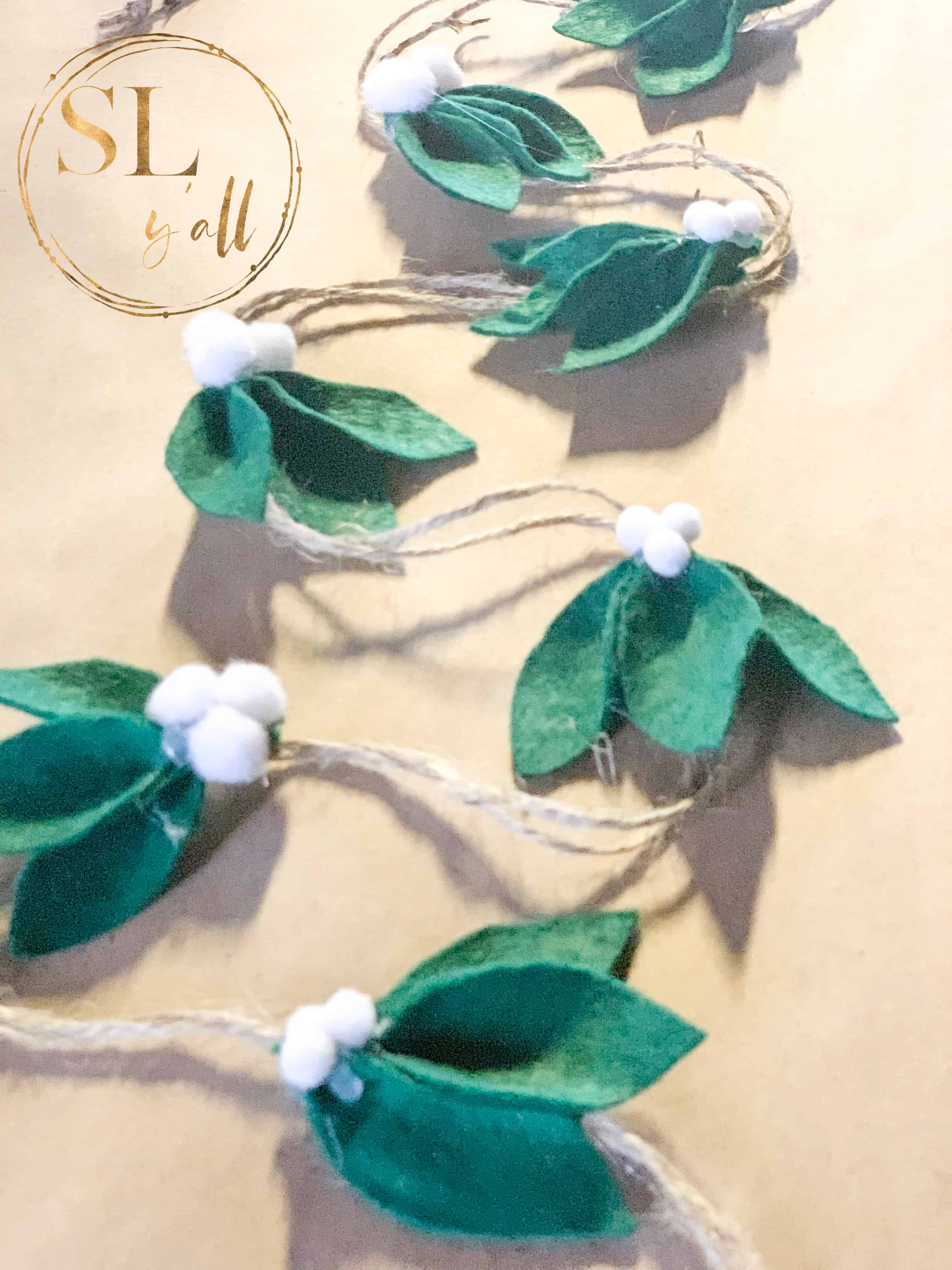 Farmhouse Felt Leaf Garland image