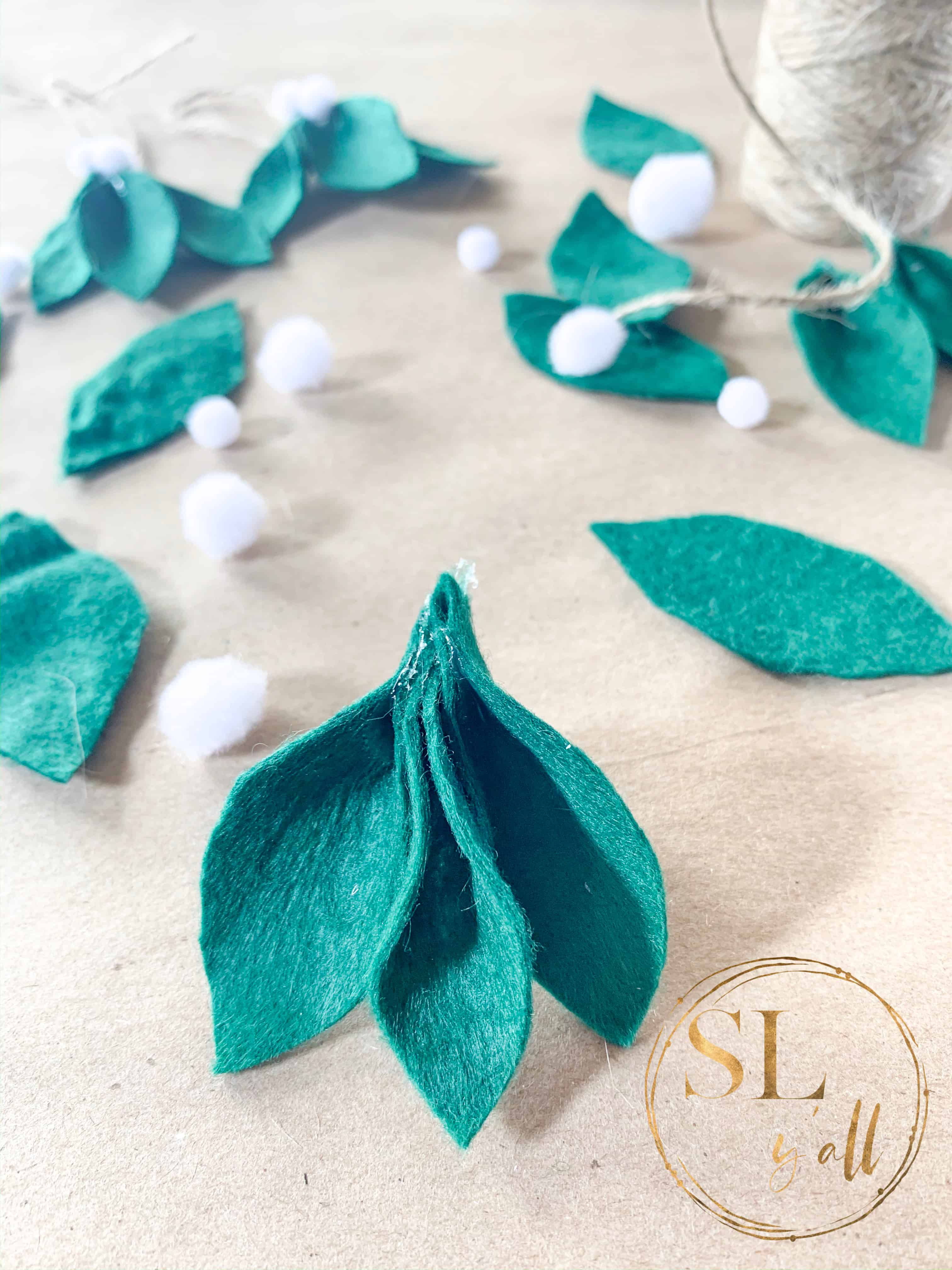 Farmhouse Felt Leaf Ornaments leaves grouped image