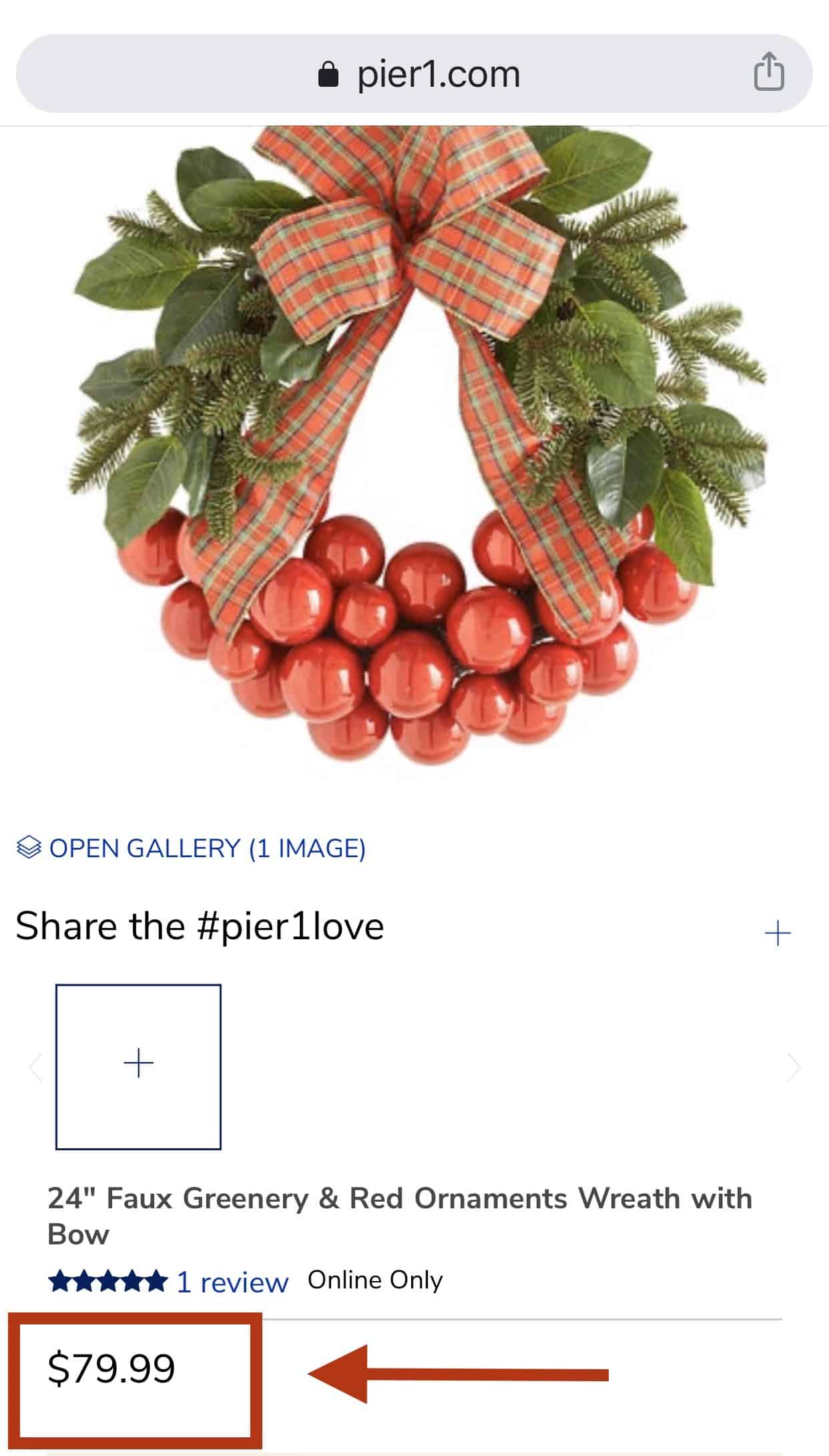 Pier 1 wreath 