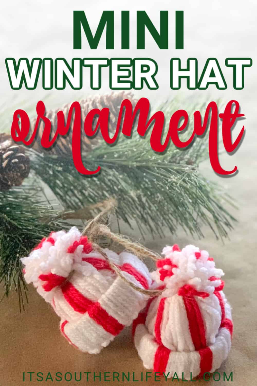 Mini Winter Hat Ornament