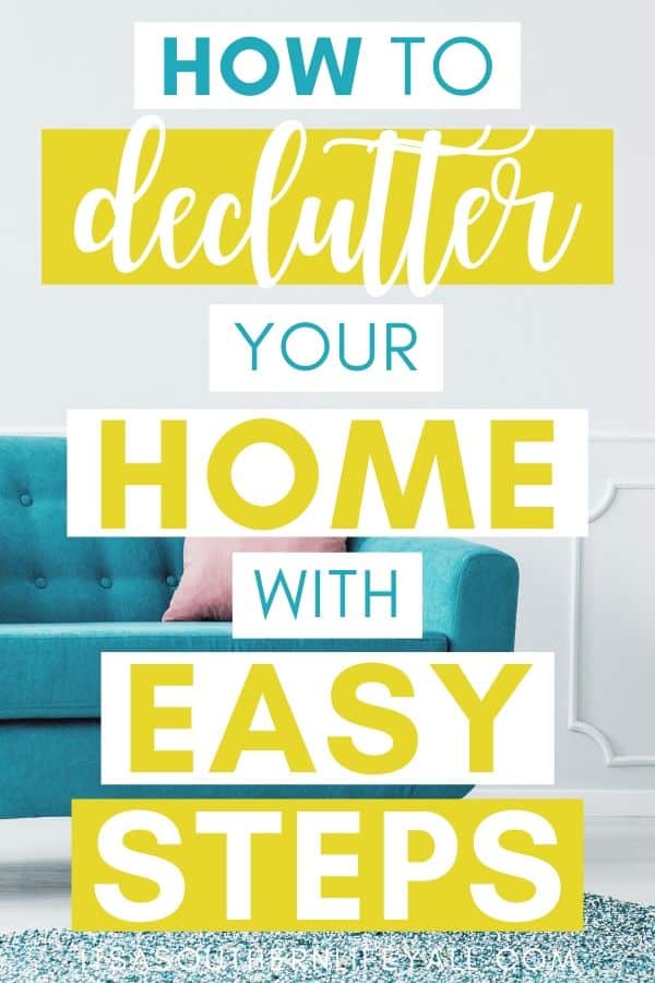 colorful sofa with how to declutter your home with easy steps