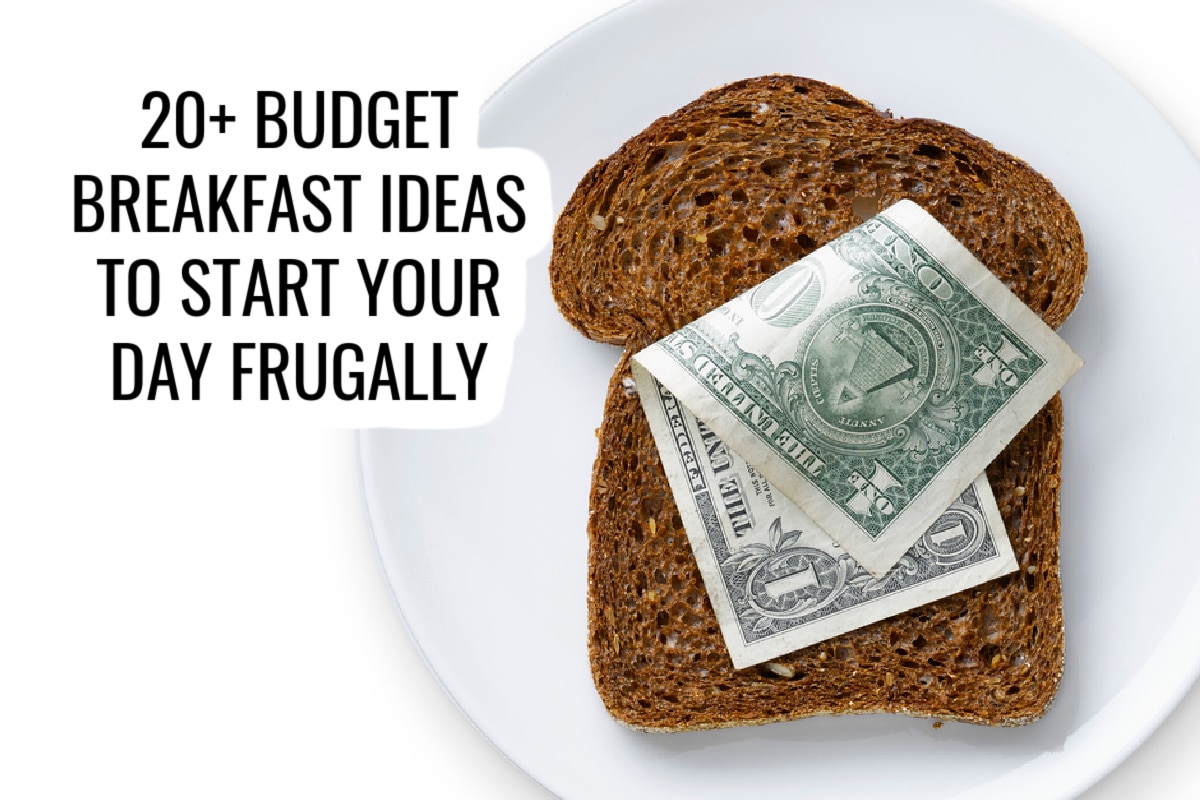 one dollar bill on a piece of toast