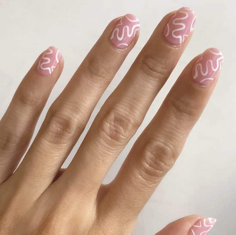 pink nails
