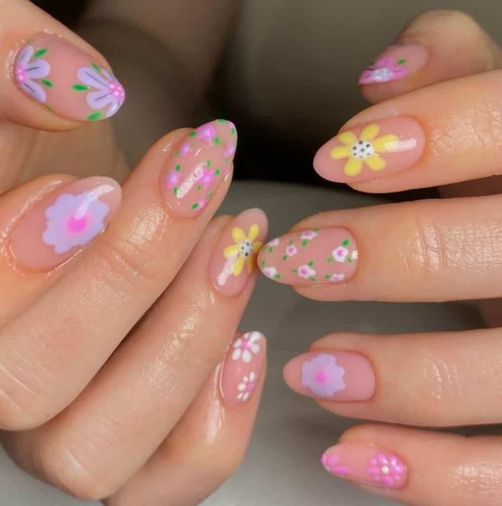 pink nails