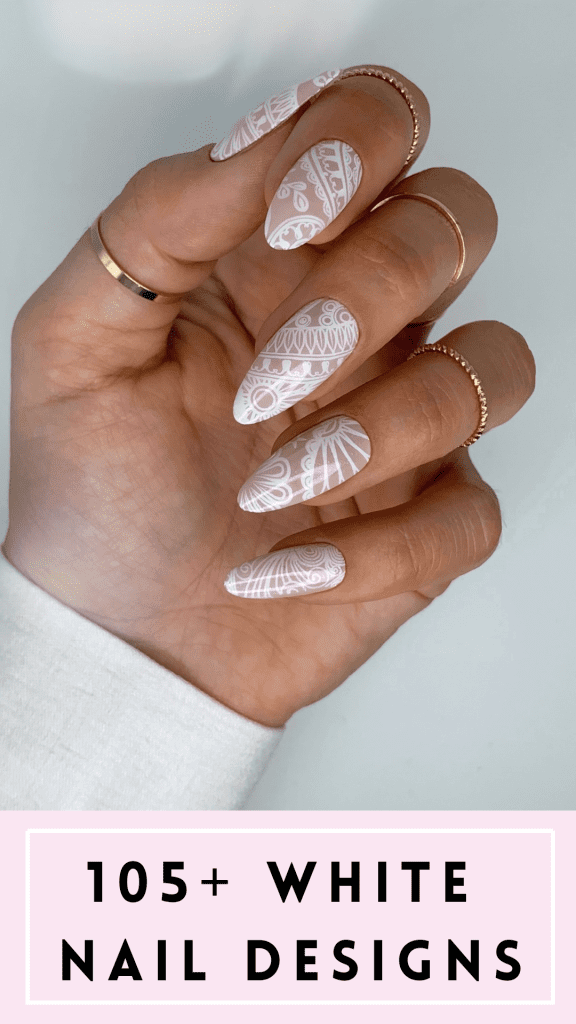 white nails designs