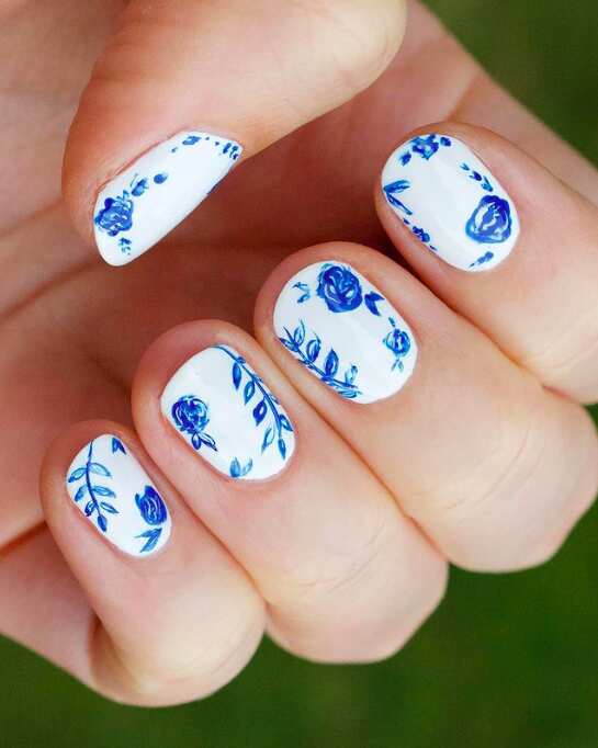 white nails designs