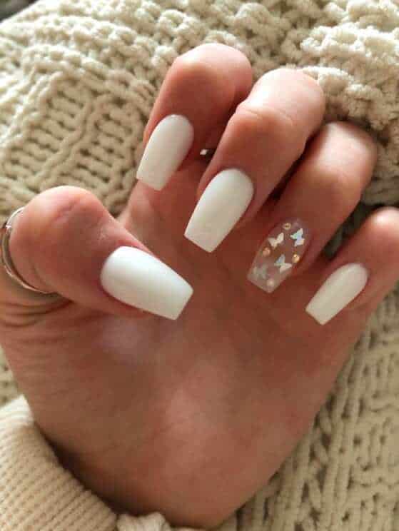 white nails designs