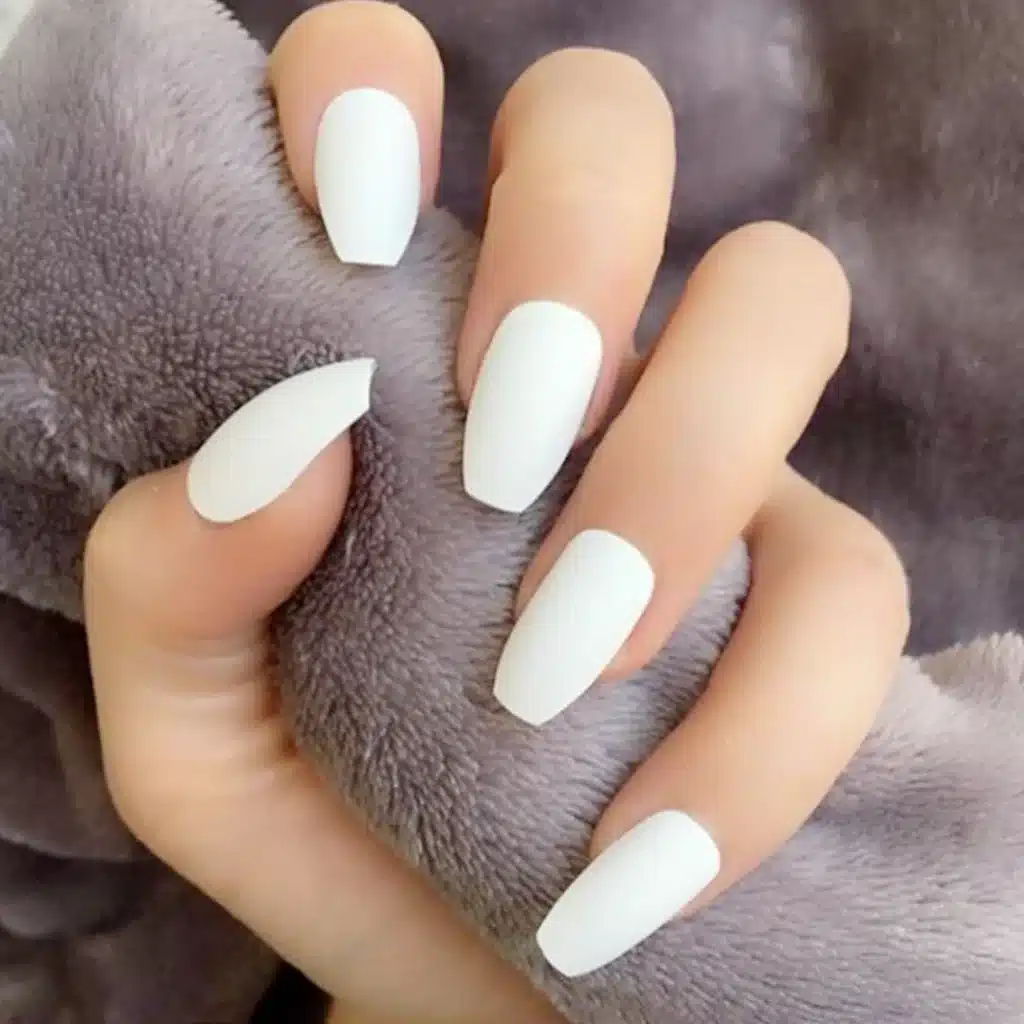 white nails designs