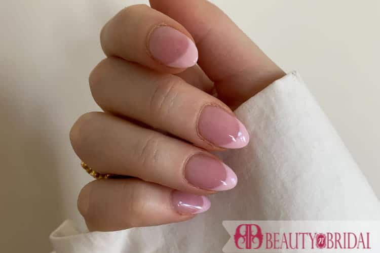  pink french tips nails