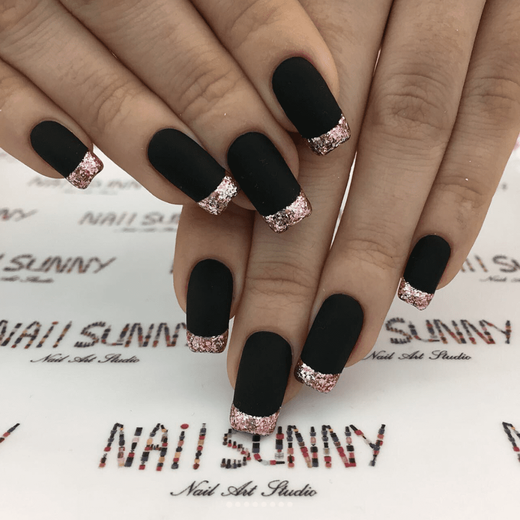  pink french tips nails