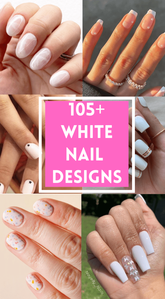 white nails designs