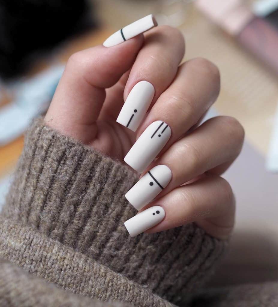 white nails designs