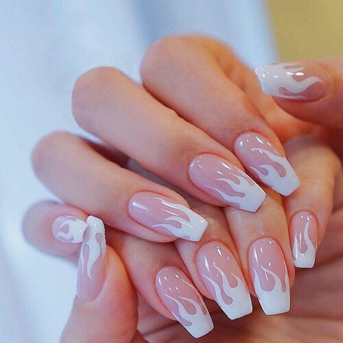 white nails designs