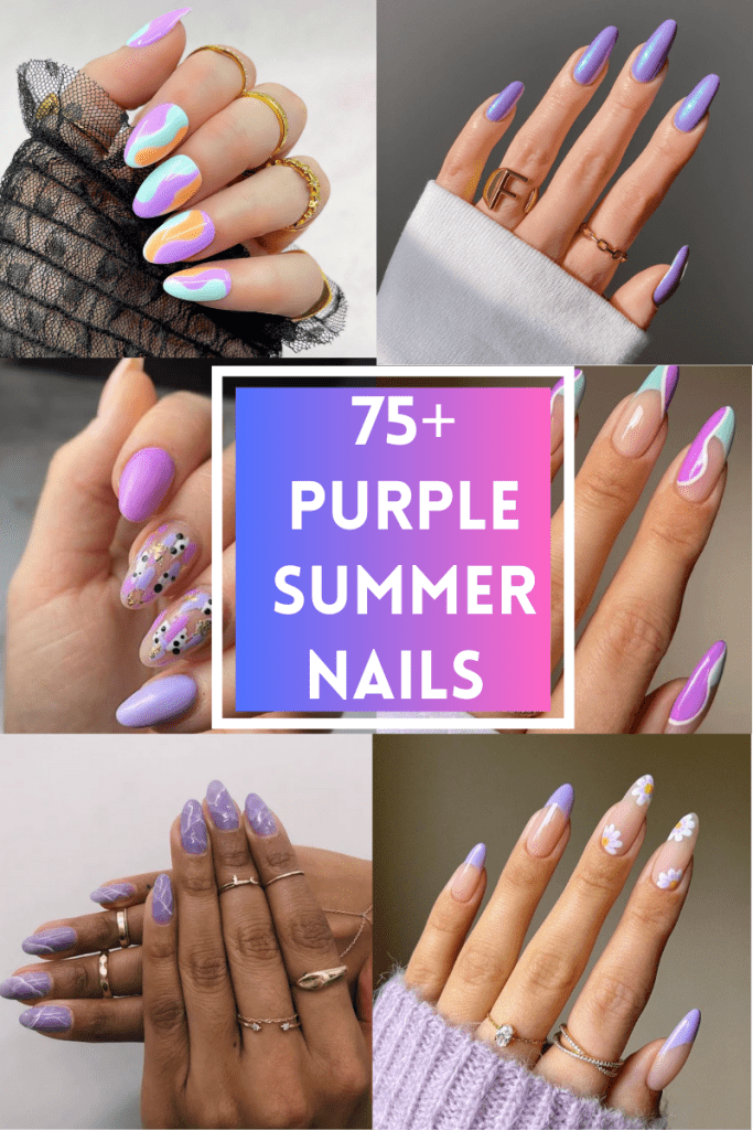 PURPLE SUMMER NAILS