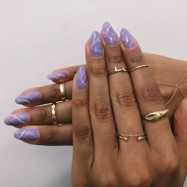 Purple Summer Nails