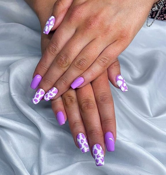 Purple Summer Nails