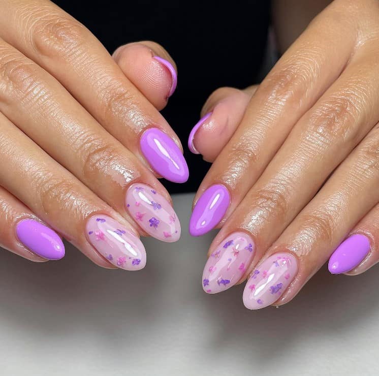 Purple Summer Nails