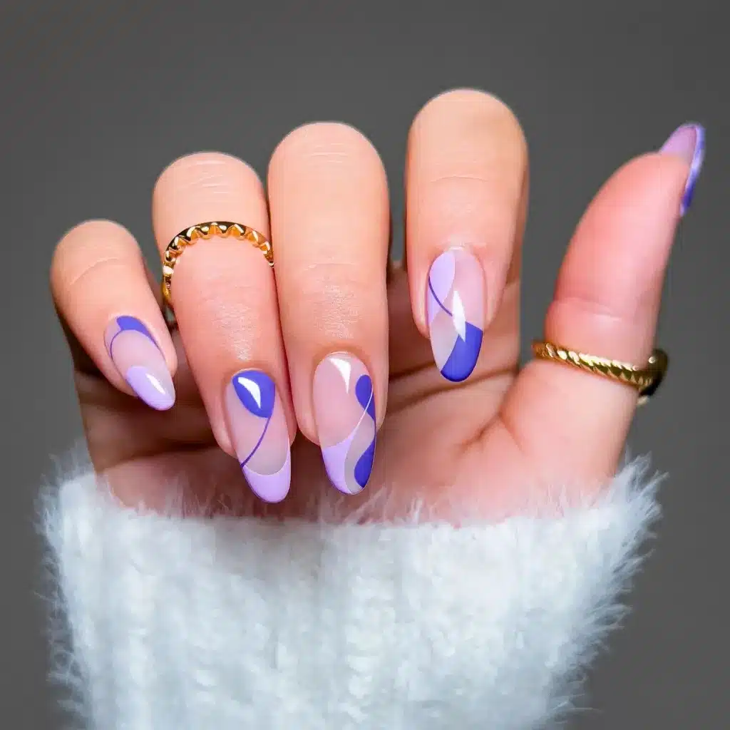 Purple Summer Nails