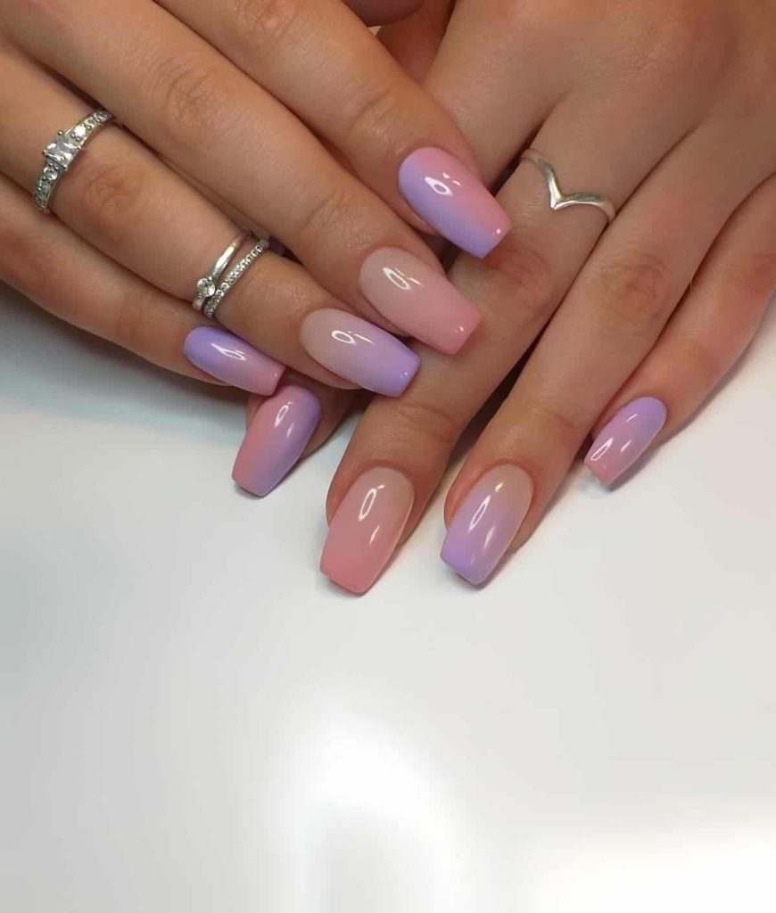 Purple Summer Nails