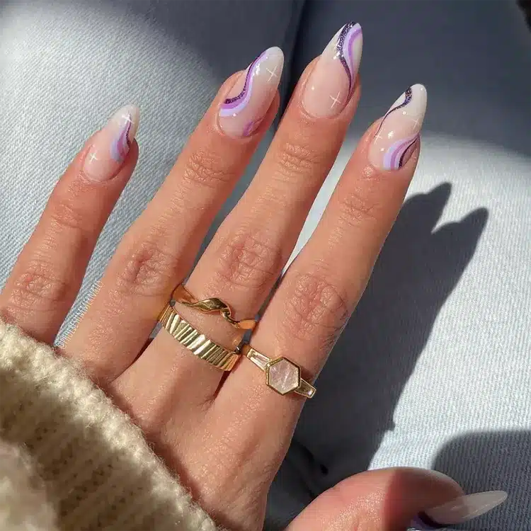 Purple Summer Nails
