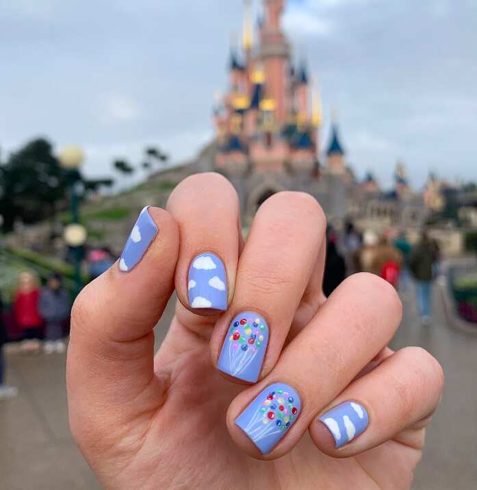 disney balloon nails