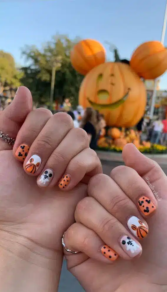 disney halloween nails