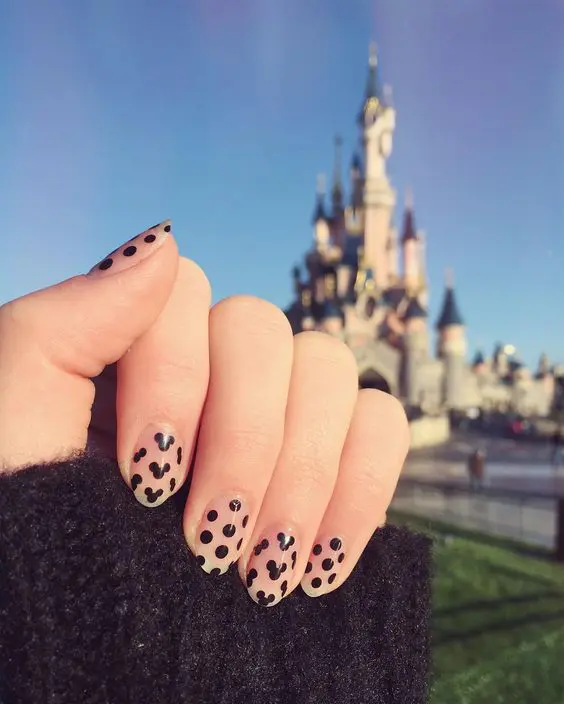 subtle disney nails