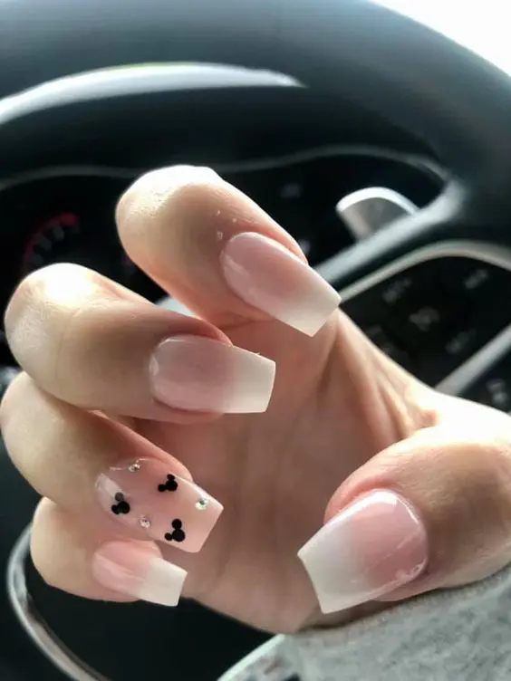 subtle disney nails 