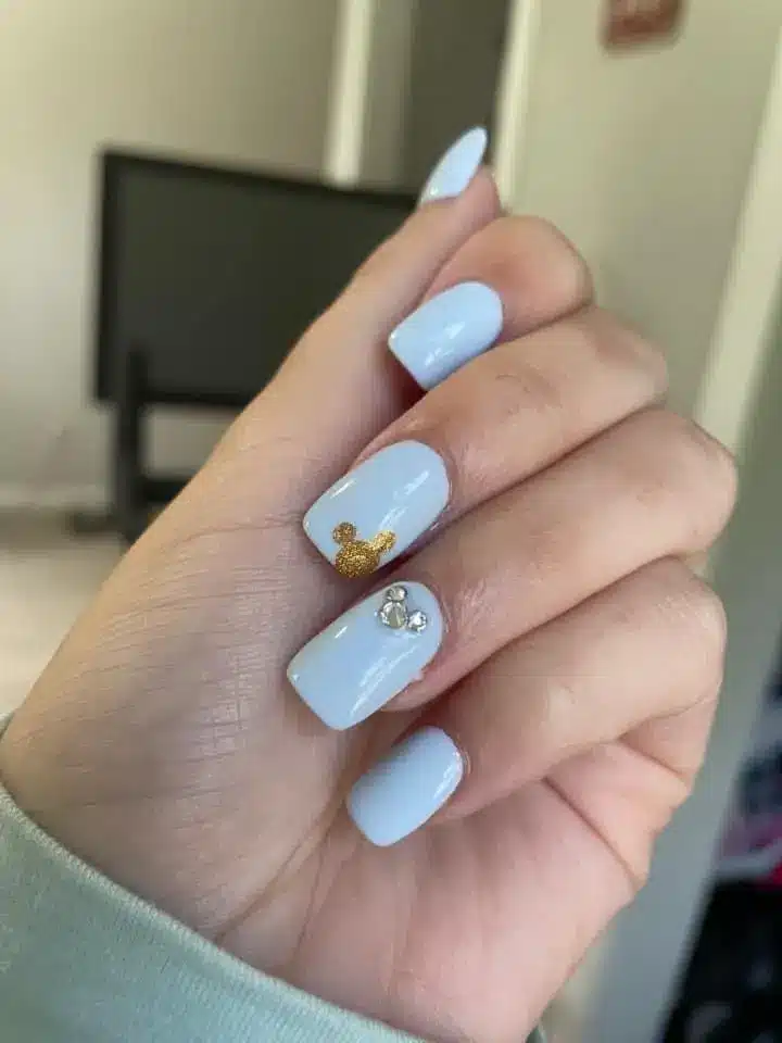 subtle disney nails