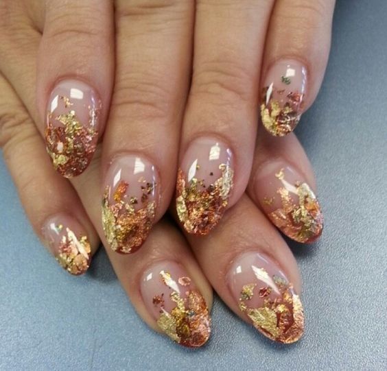 Autumn Leaves nails