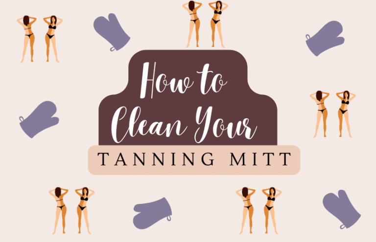 how to clean tanning mitt