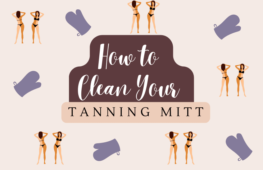 how to clean tanning mitt