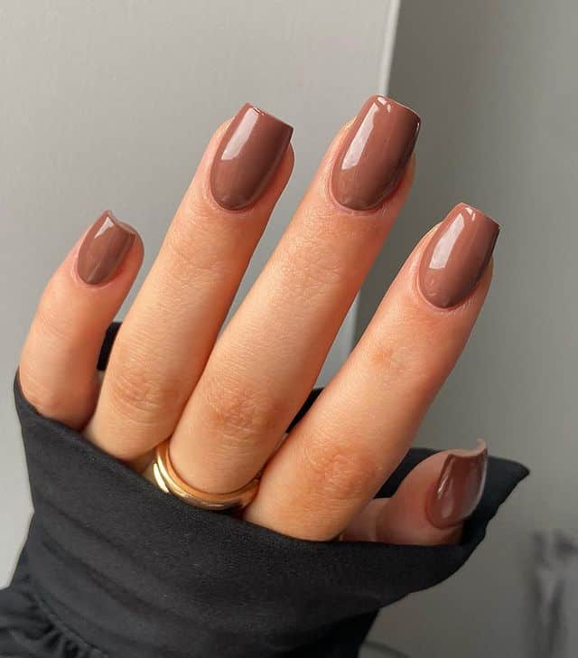 cappuccino autumn nails