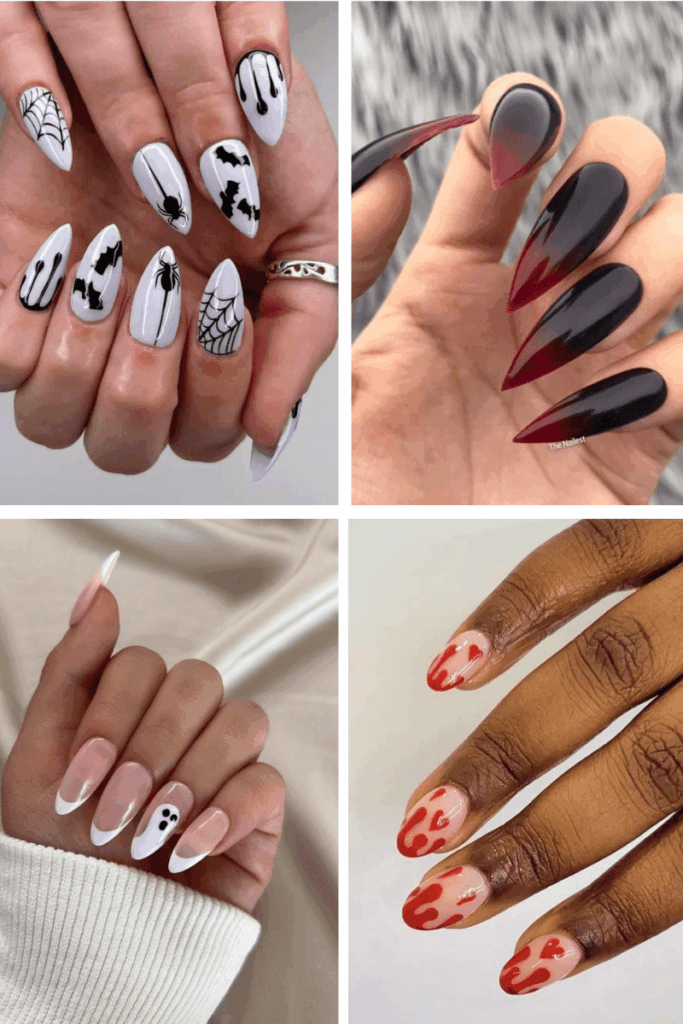 halloween dip nails ideas