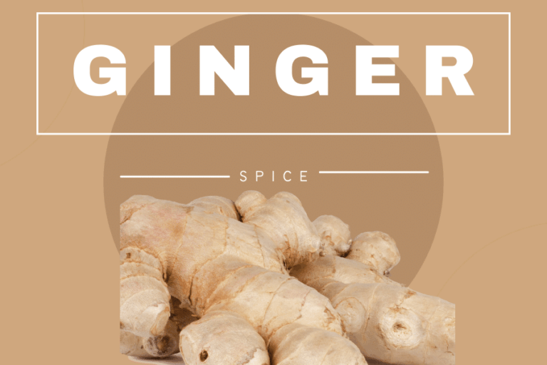 A picture of the spice - ginger with the words Ginger Spice