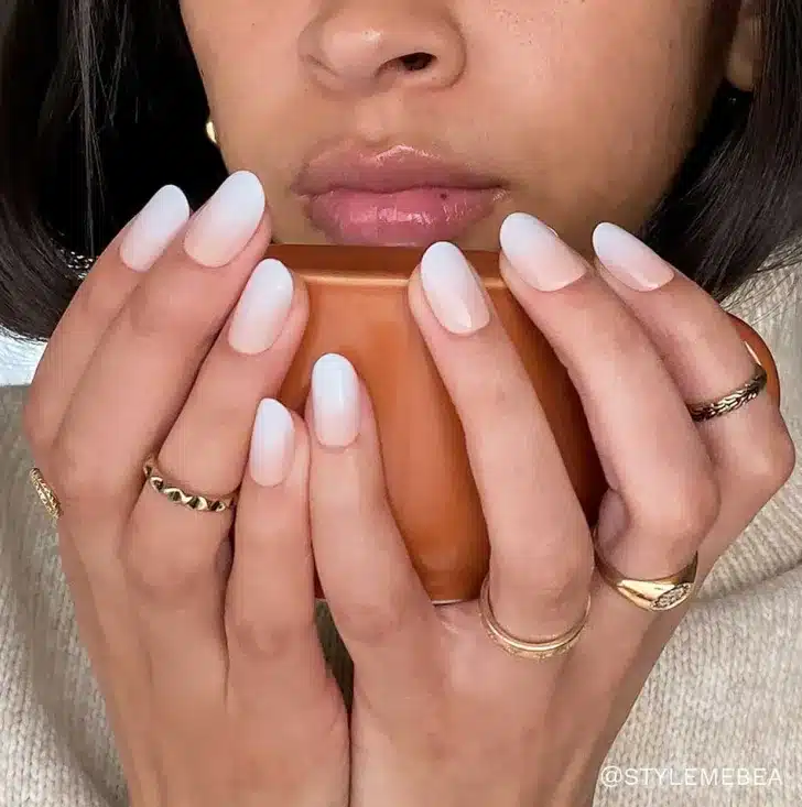 ombre classy engagement nails